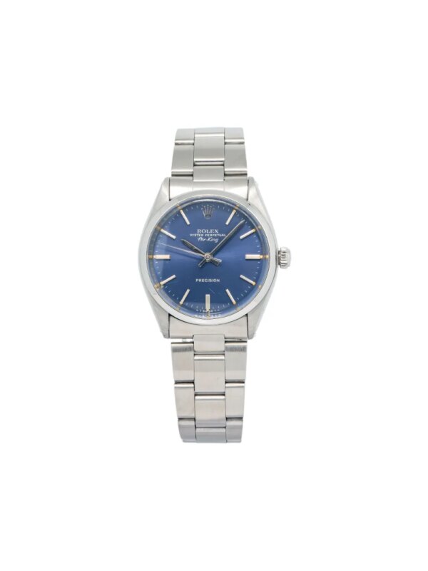 Rolex montre Air King 34 mm pre-owned - Bleu