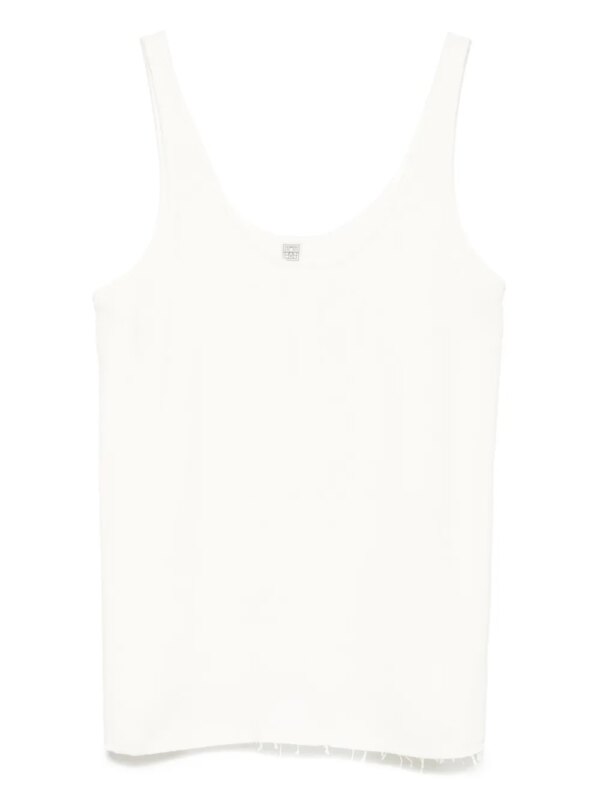 TOTEME brassière de sport texturée - Blanc