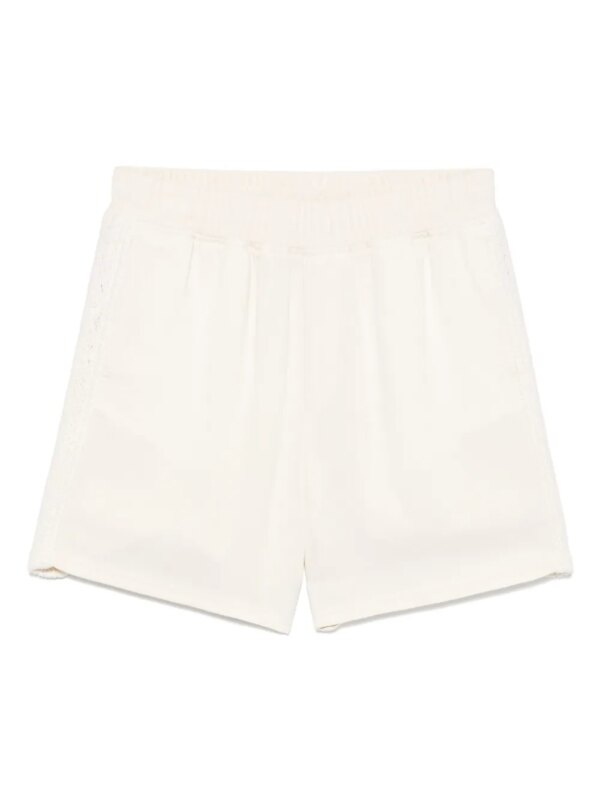 Represent short à empiècements en maille - Tons neutres