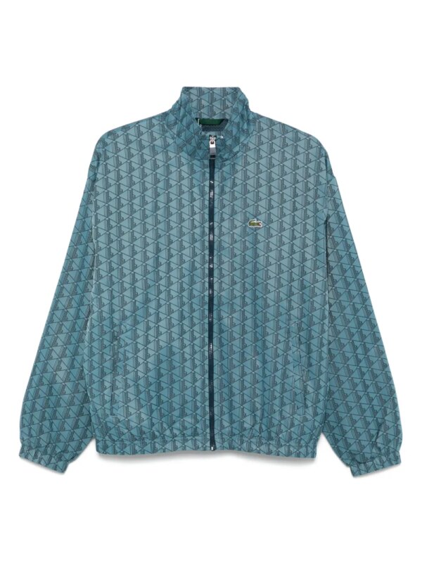 Lacoste veste de sport à motif monogrammé - Bleu