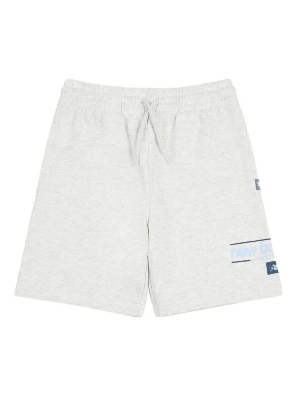 New Balance Kids short de sport à logo imprimé - Gris