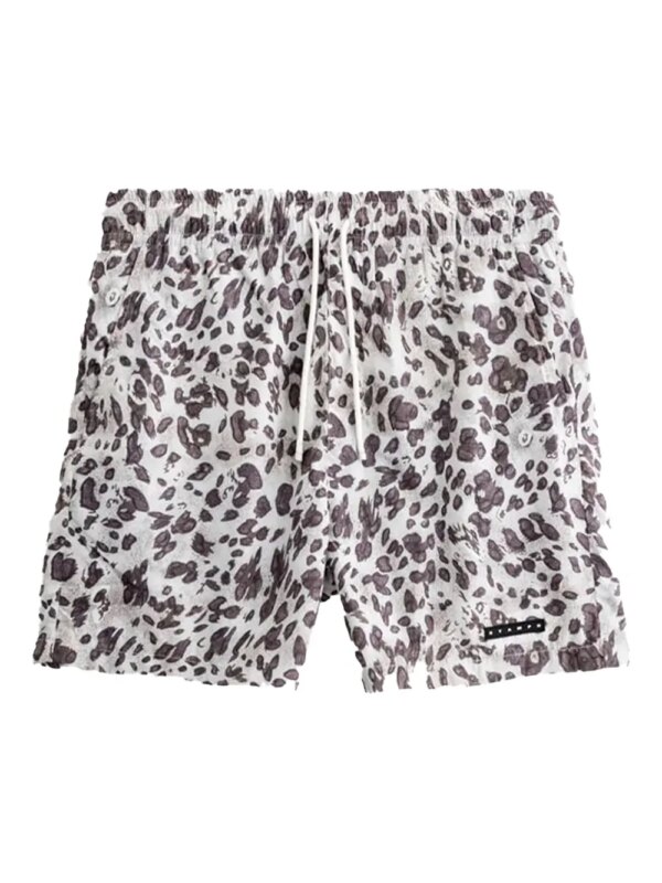 Stampd short à imprimé léopard - Gris