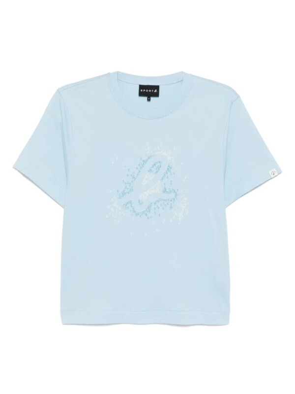 SPORT b. by agnès b. t-shirt à logo imprimé - Bleu