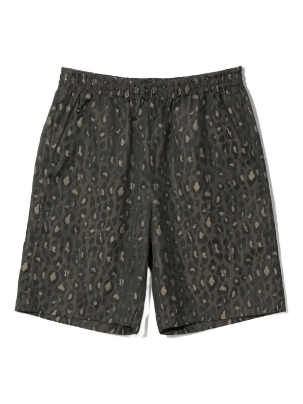 Needles short de sport Avi à imprimé léopard - Gris