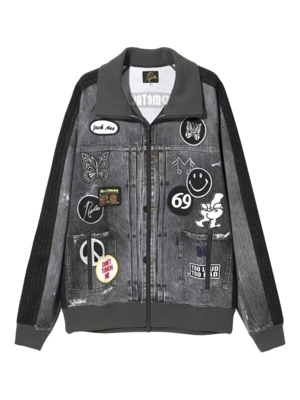 Needles x Midnight Studios veste zippée en jean - Noir