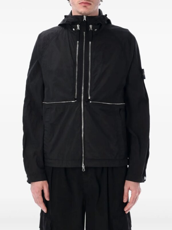 Stone Island veste à capuche - Noir