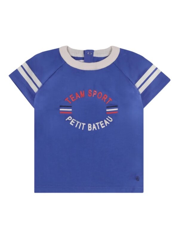 Petit Bateau t-shirt en coton à manches raglan - Bleu