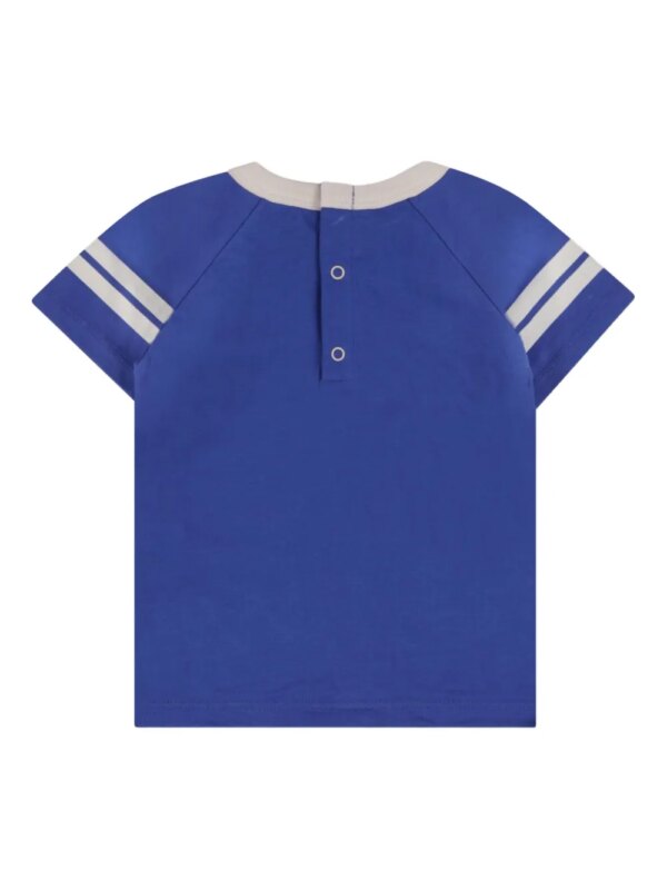 Petit Bateau Katoenen T-shirt van biologisch katoen met raglan mouwen - Blauw