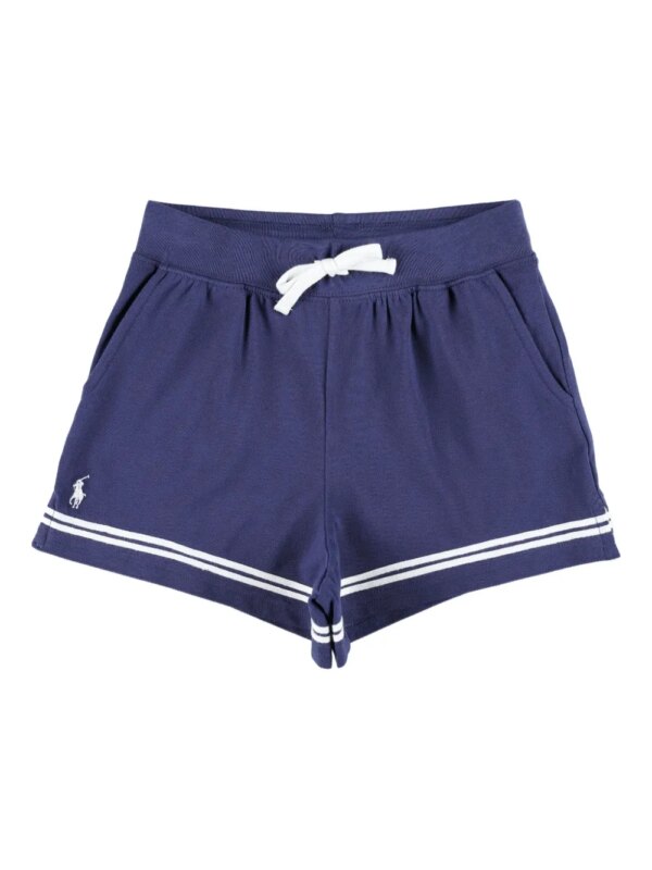 POLO RALPH LAUREN KIDS short de sport à motif Polo Pony - Bleu
