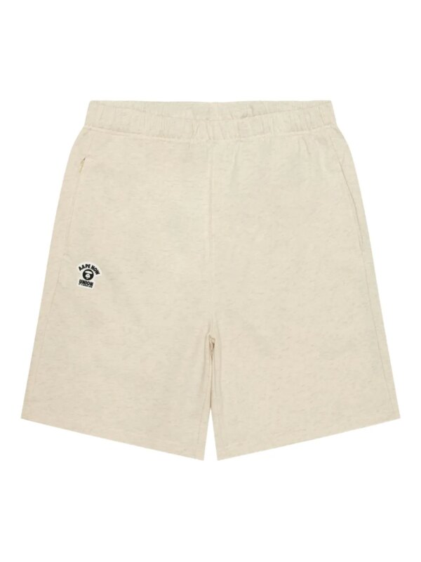 AAPE BY *A BATHING APE® short à patch logo - Tons neutres