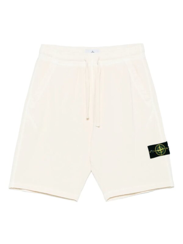 Stone Island short de sport en coton - Tons neutres