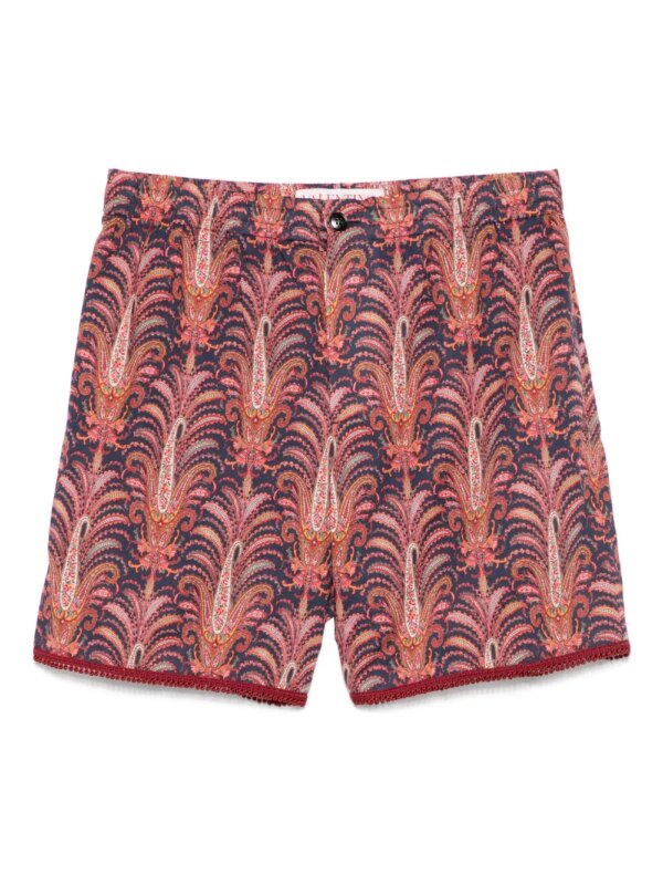 Valentino Garavani short à imprimé Voyage Imaginaire - Bleu