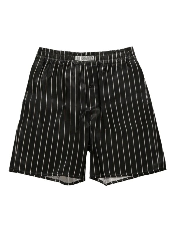 LGN LOUIS GABRIEL NOUCHI pinstriped shorts - Noir