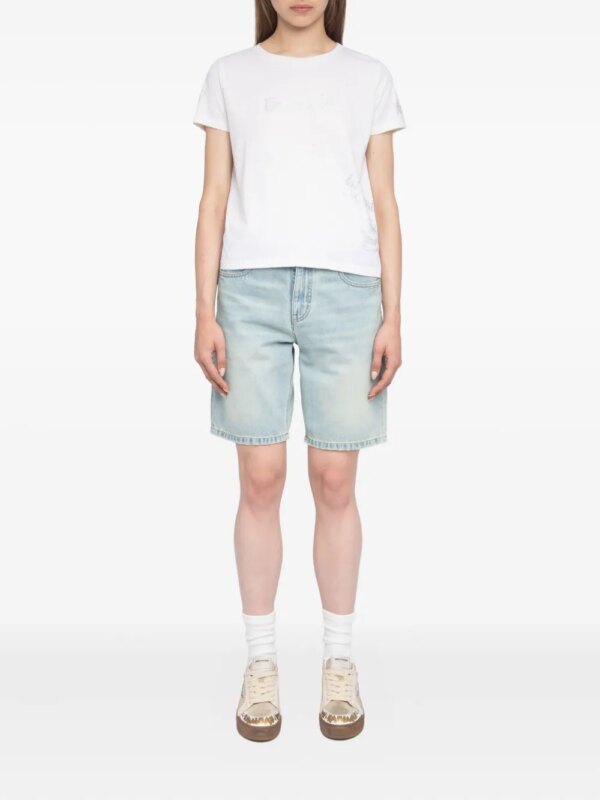 Zadig&Voltaire Alys T-shirt verfraaid met stras - Wit