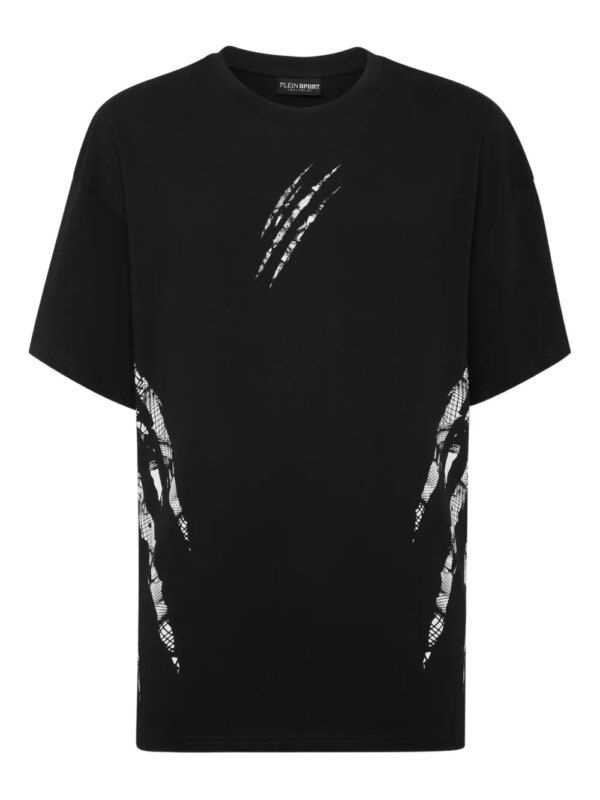 Plein Sport t-shirt à imprimé graphique - Noir