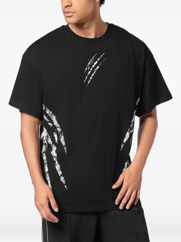 Plein Sport T-shirt met print - Zwart