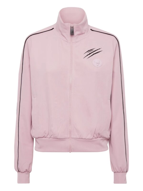 Plein Sport veste zippée à patch logo - Rose