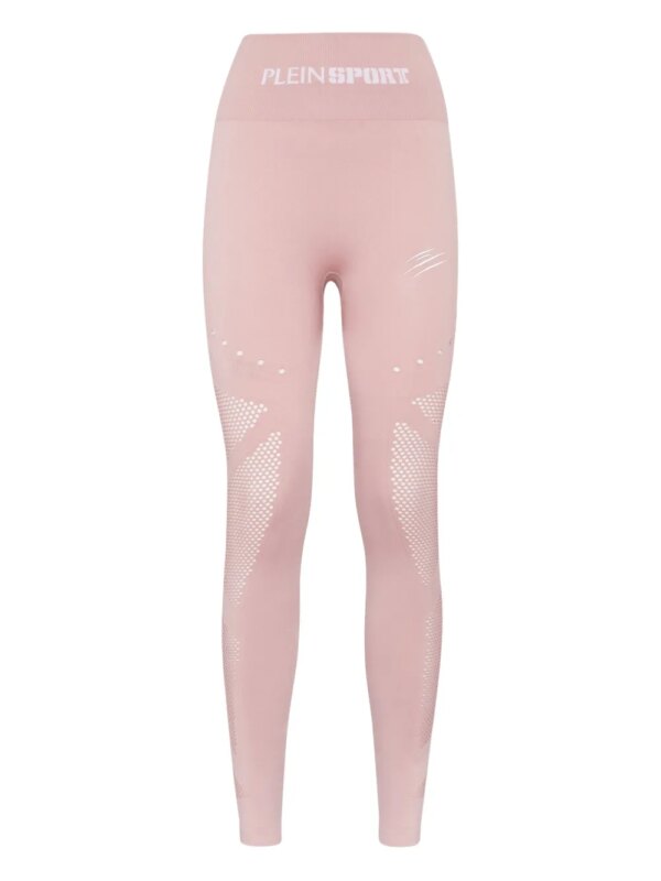 Plein Sport legging à empiècements en mesh - Rose