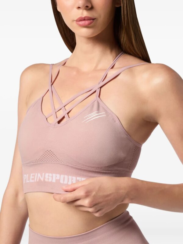 Plein Sport Sport-bh met gekruiste bandjes - Roze