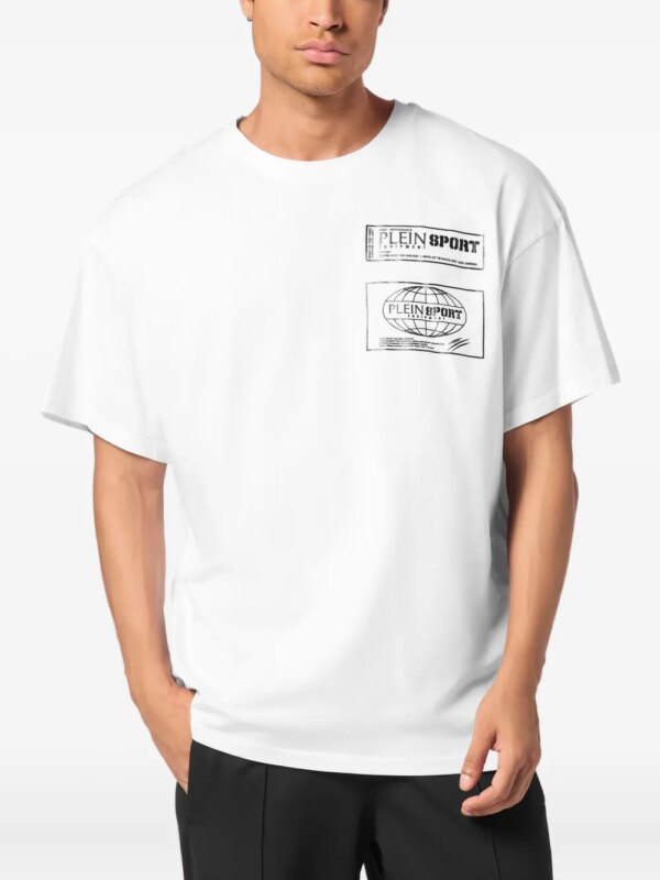 Plein Sport T-shirt met logoprint - Wit