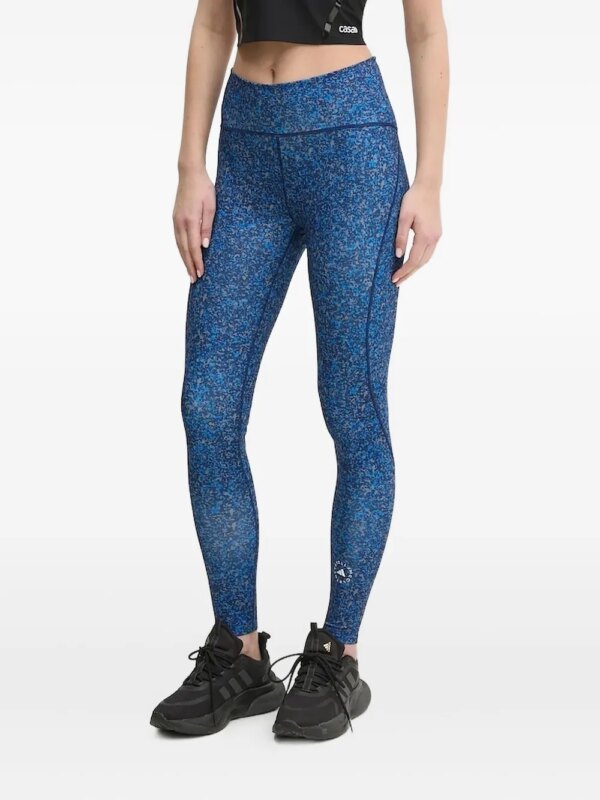 adidas by Stella McCartney legging à imprimé abstrait - Bleu