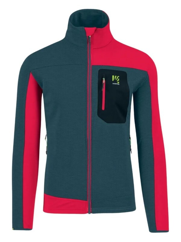 KARPOS sweat zippé Cherz à empiècements - Bleu