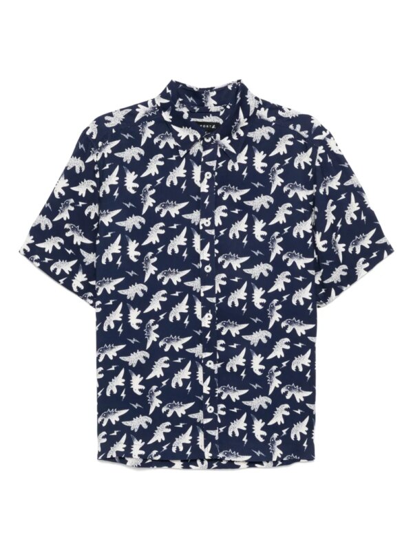 SPORT b. by agnès b. chemise Dino Aop - Bleu