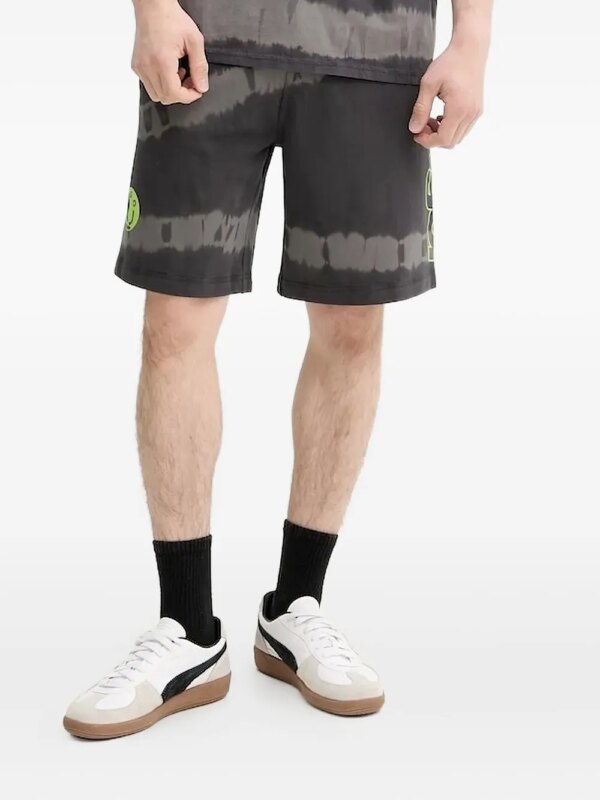 HUGO short à motif tie dye - Gris