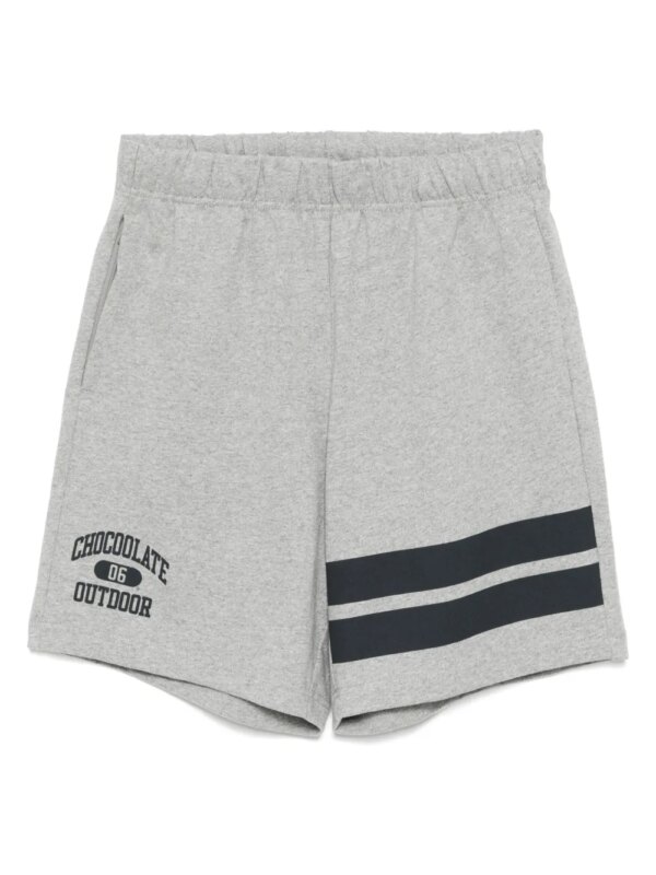 CHOCOOLATE short à rayures - Gris