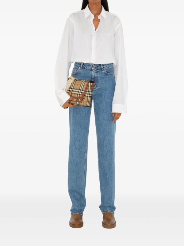 Burberry Geruite crossbodytas - Beige