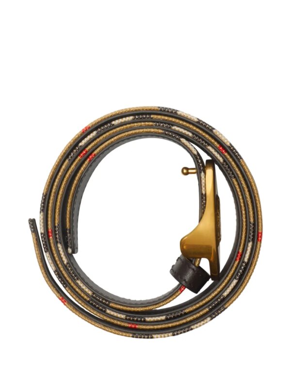 Burberry Geruite omkeerbare riem - Beige