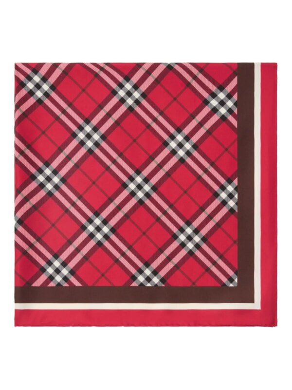 Burberry Geruite sjaal - Rood