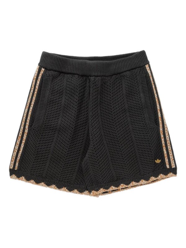 adidas short en maille à chevrons - Noir