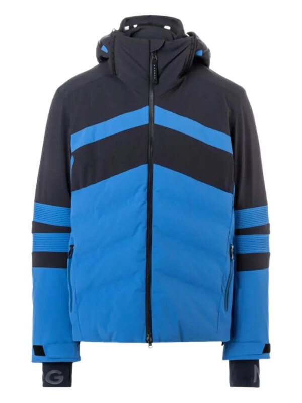 BOGNER veste de ski Henri à capuche - Bleu
