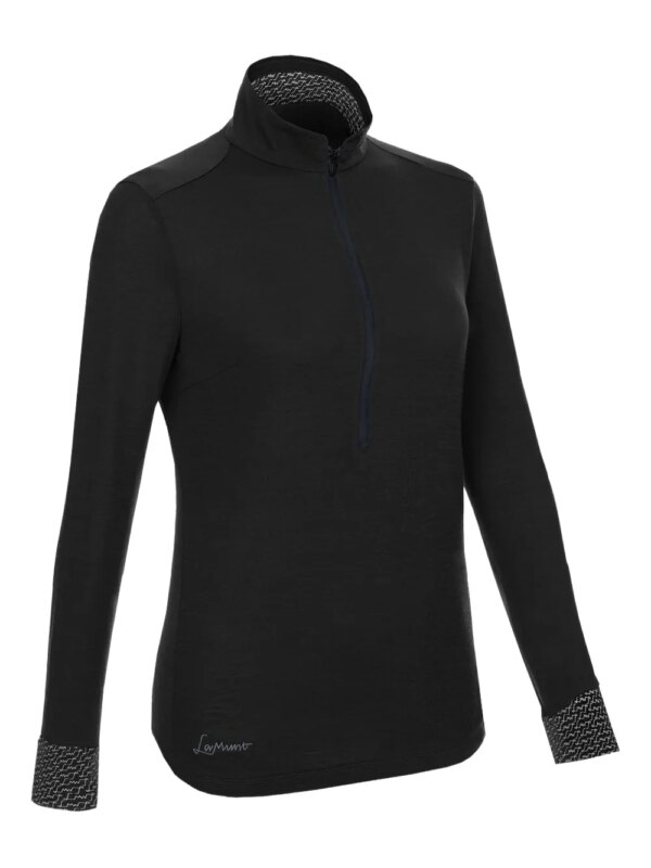 LAMUNT t-shirt en laine vierge mélangée - Noir