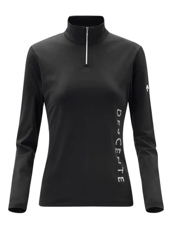 DESCENTE haut à logo vertical - Noir