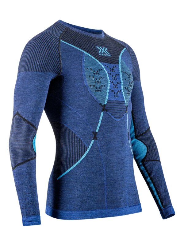 X BIONIC t-shirt de sport à logo brodé - Bleu