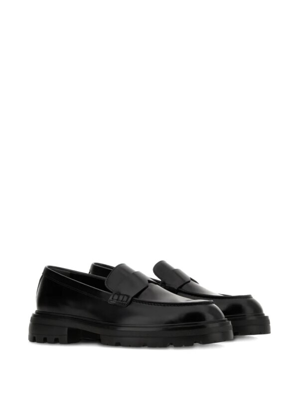 Hogan Loafers met ronde neus - Zwart