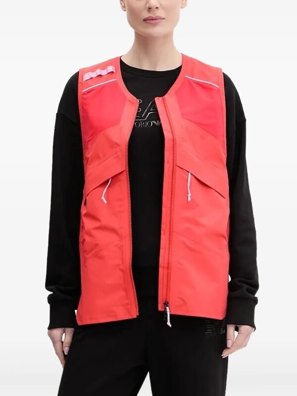 Peak Performance gilet à fermeture zippée - Rouge