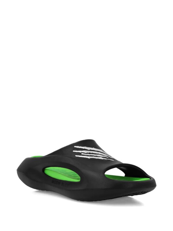 Plein Sport Moon slippers - Zwart