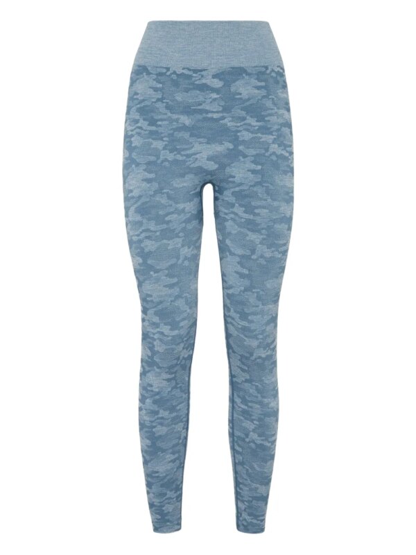 Plein Sport legging à imprimé camouflage - Bleu