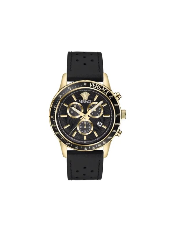 Versace montre Sport Chrono 44 mm - Noir