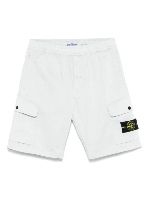 Stone Island short de sport en jersey - Bleu