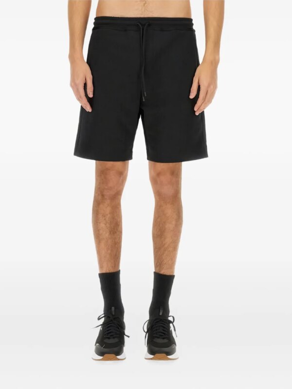 BOSS short de sport à lien de resserrage - Noir