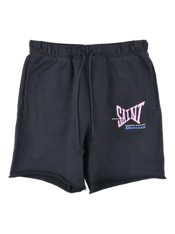 SAINT MXXXXXX short de sport en coton - Noir