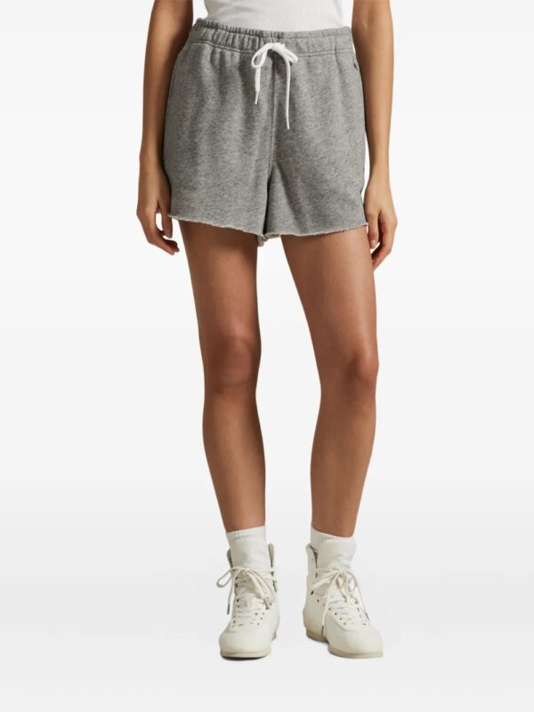 Polo Ralph Lauren short de sport à bords francs - Gris