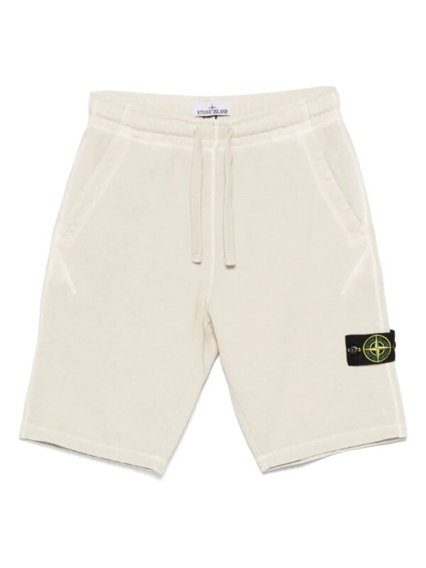 Stone Island short de sport en jersey - Tons neutres