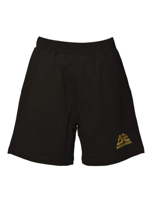 DSQUARED2 short de bain à logo - Noir