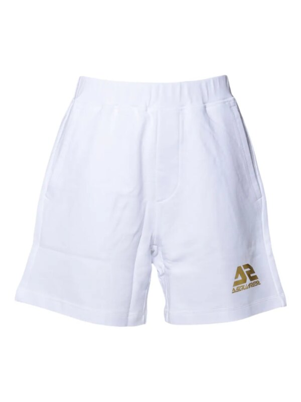 DSQUARED2 short de bain à logo - Blanc