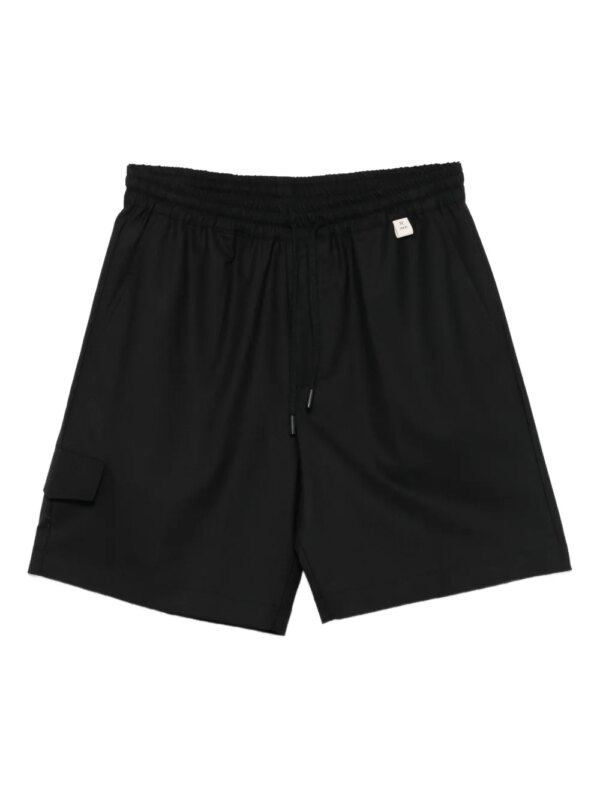 Rhun short de sport à lien de resserrage - Noir